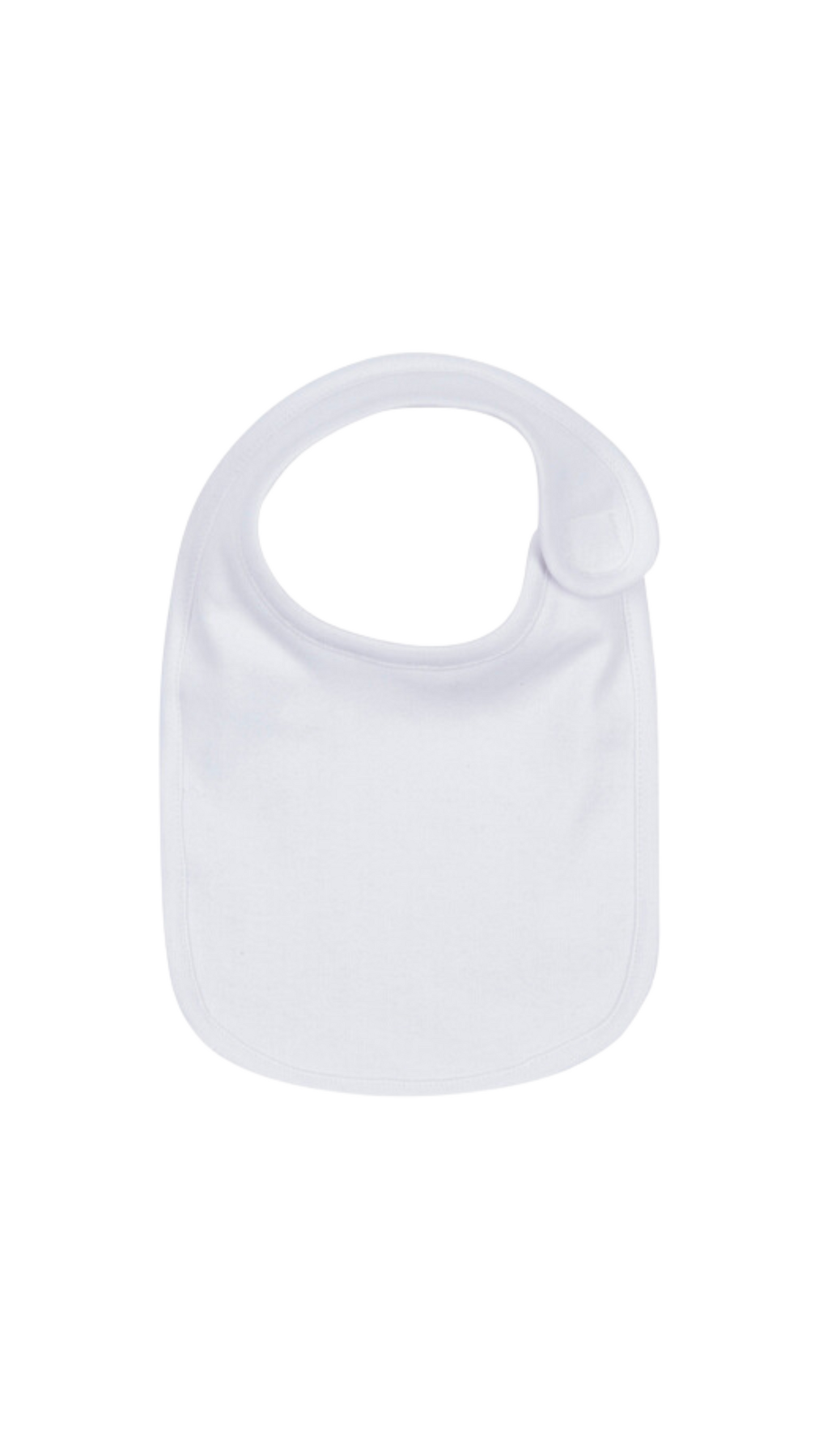 Plain White Baby Bib