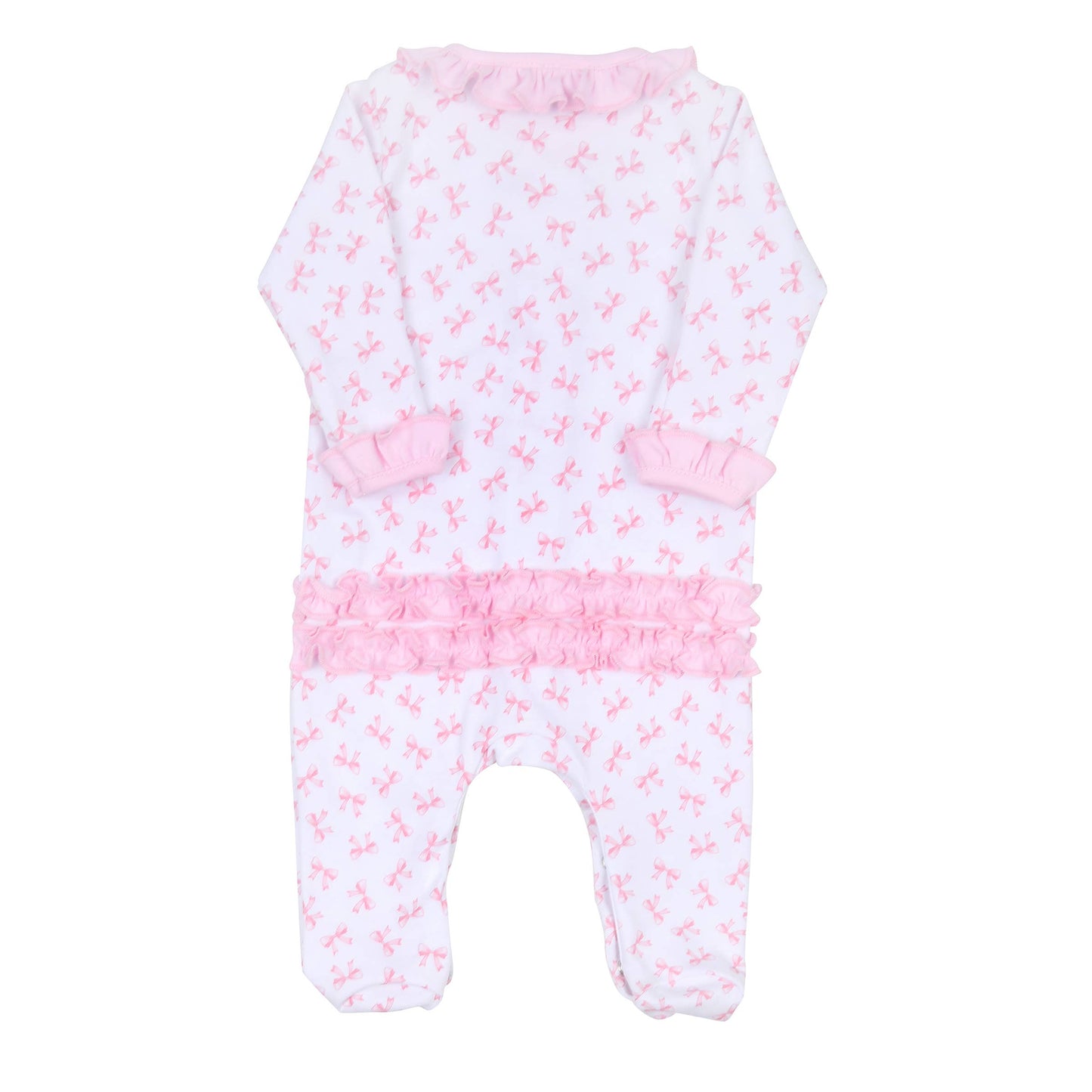 Magnolia Baby Bows Printed Ruffle Footie