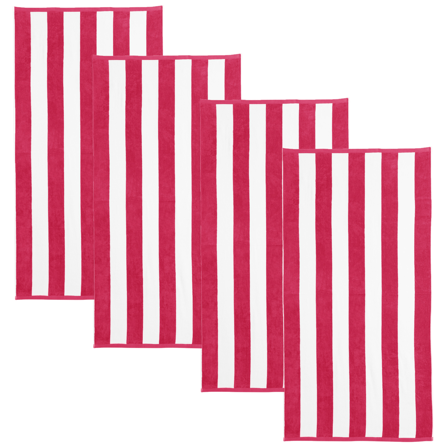 Striped Cotton Cabana Beach Towel - Bright Colors