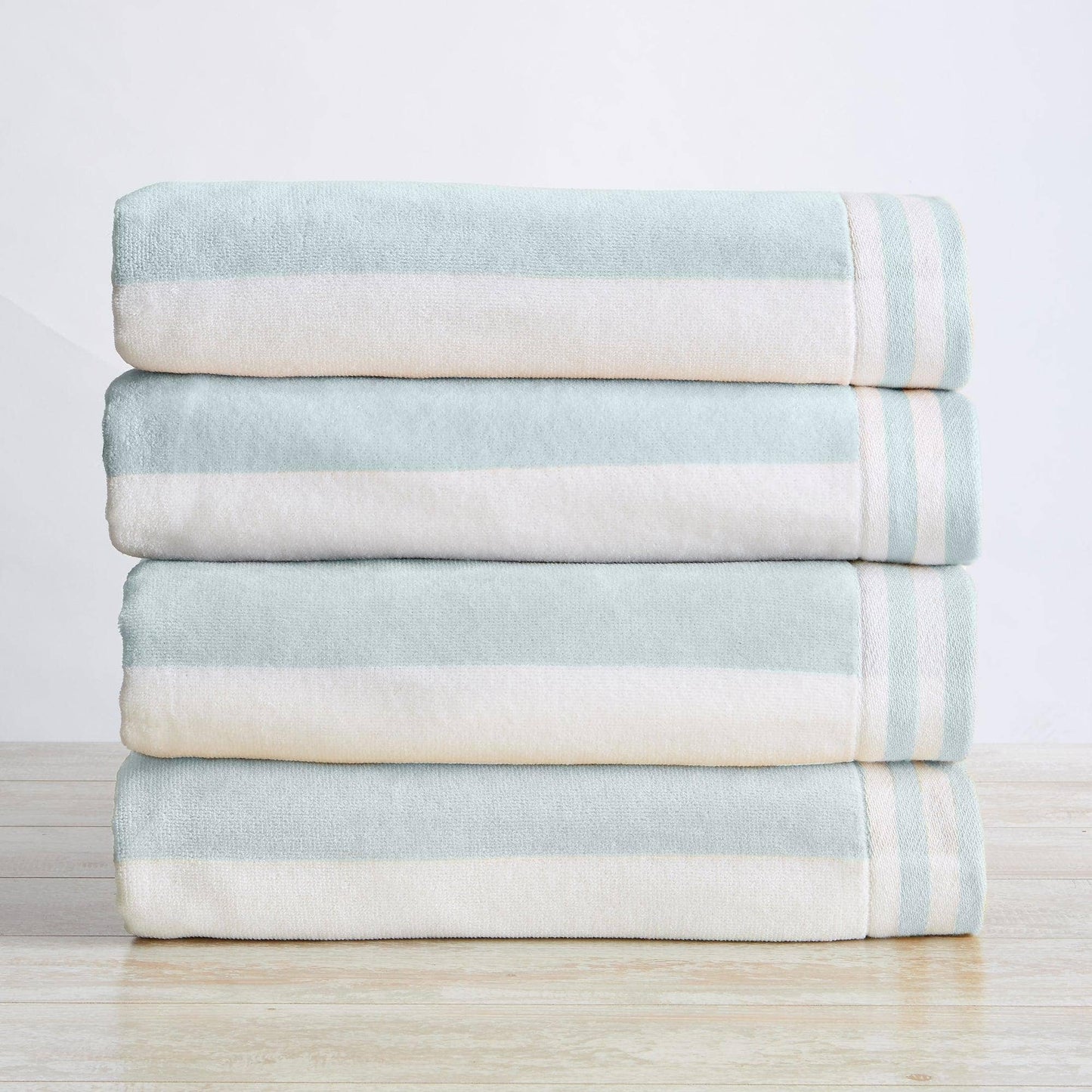 Striped Cotton Cabana Beach Towel - Pastel Colors