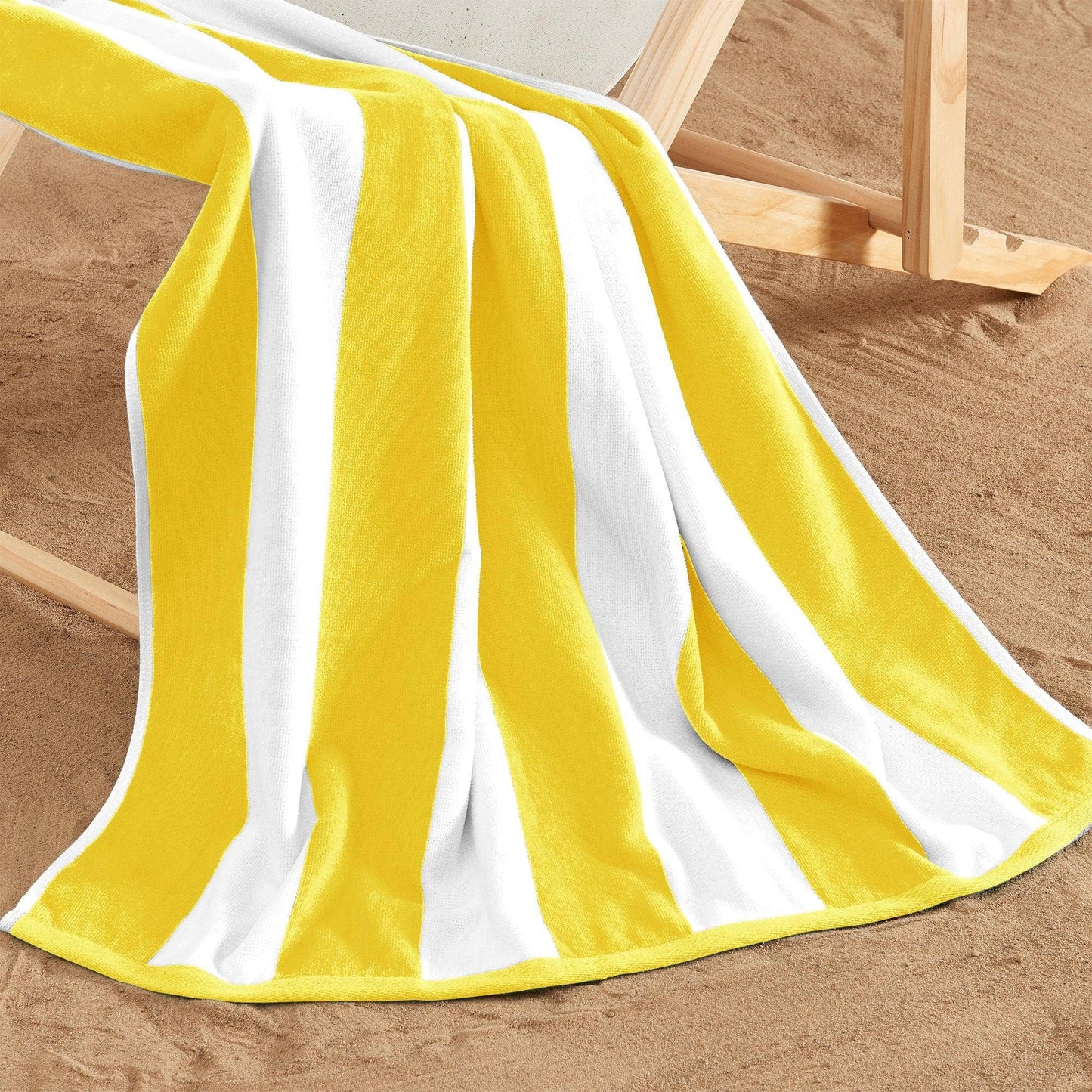 Striped Cotton Cabana Beach Towel - Bright Colors