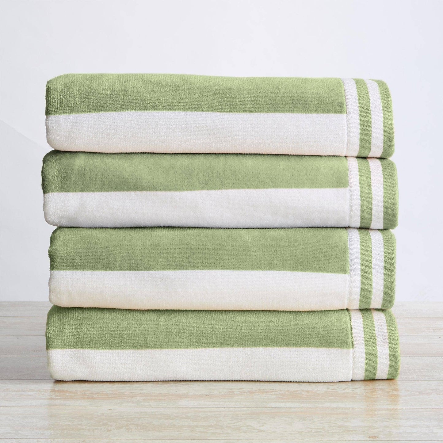 Striped Cotton Cabana Beach Towel - Pastel Colors