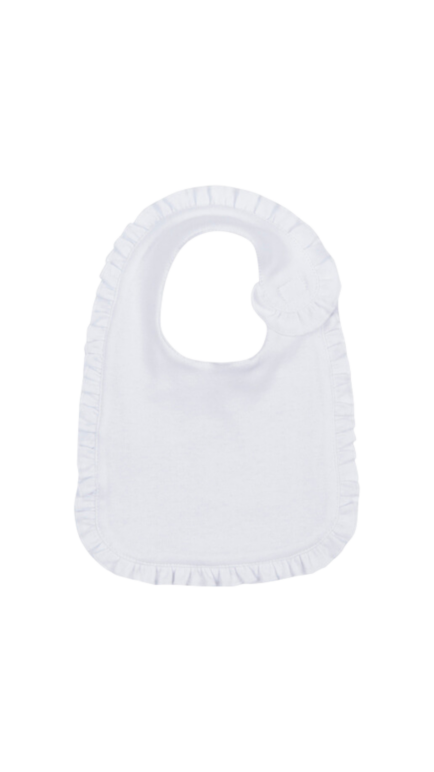 White Ruffle Bib