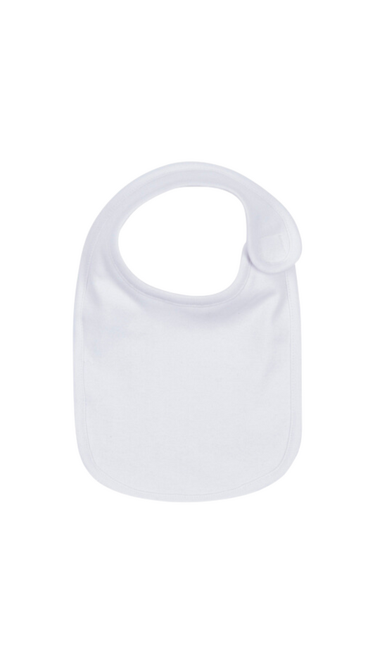 Plain White Baby Bib