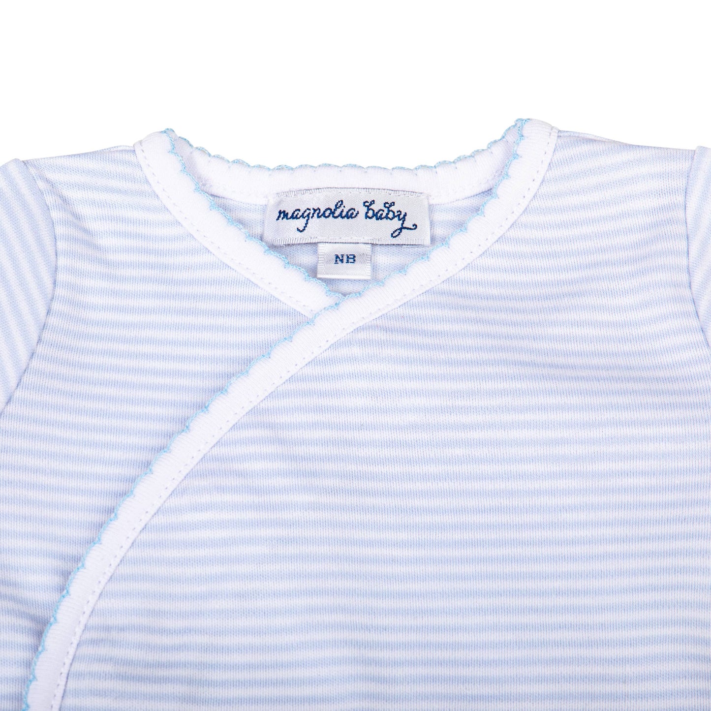 Magnolia Baby Mini Stripes Kimono Footed Pant Set (2 pieces)