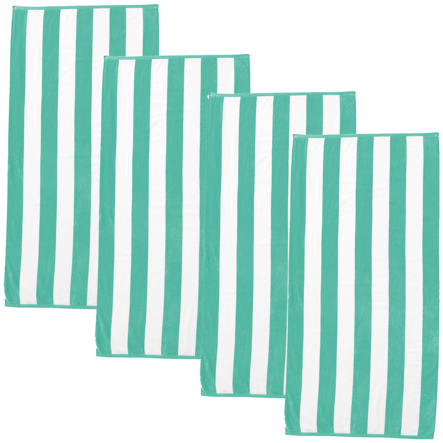 Striped Cotton Cabana Beach Towel - Bright Colors