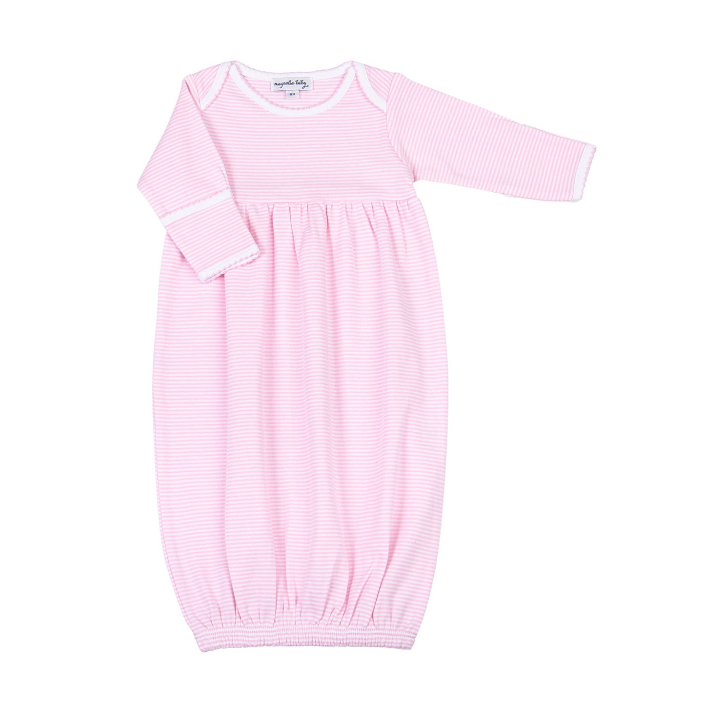 Magnolia Baby Mini Pink Stripes Gown